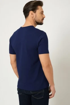 Discount T-hirt ęki pod arynarkę - granatowy Odzież Męska