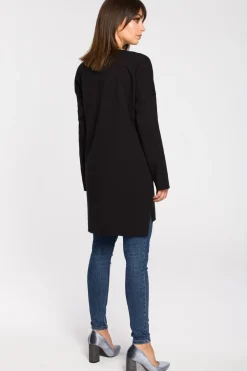 Clearance Tunika oversize z przeszyciami - czarna Tuniki
