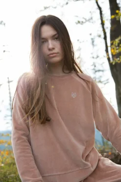 New Weurowa buza z raganowyi rękawai - beżowa Odzież Casualowa|Bluzy