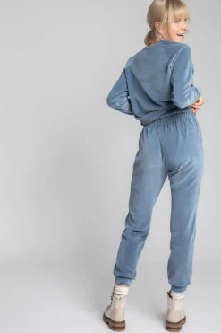 Sale Weurowe podnie typu jogger - niebiekie Spodnie|Odzież Casualowa