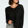 New Wygodny sweter z dużym dekoltem - czarny Swetry