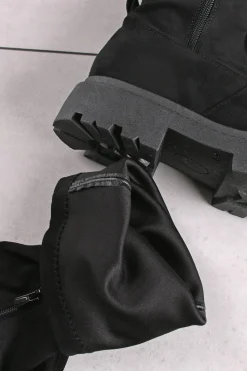 Discount Wysokie buty za kolano - czarne Kozaki|Botki