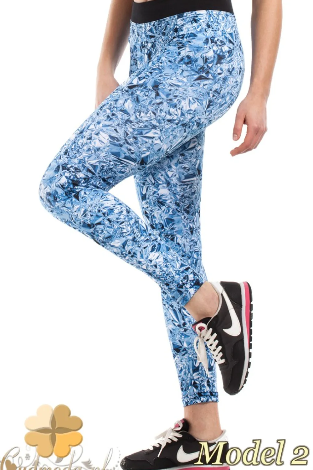 Sale Wyzczupające egginy portowe we wzory - ode 2 Legginsy