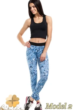 Sale Wyzczupające egginy portowe we wzory - ode 2 Legginsy