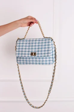 Discount Wzorzysta torebka crossbody Lucy - niebieski Torebki|Akcesoria