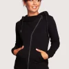 New Zasuwana bluza z kapturem - czarna Odzież Casualowa|Bluzy