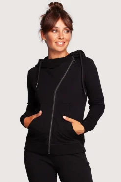 New Zasuwana bluza z kapturem - czarna Odzież Casualowa|Bluzy
