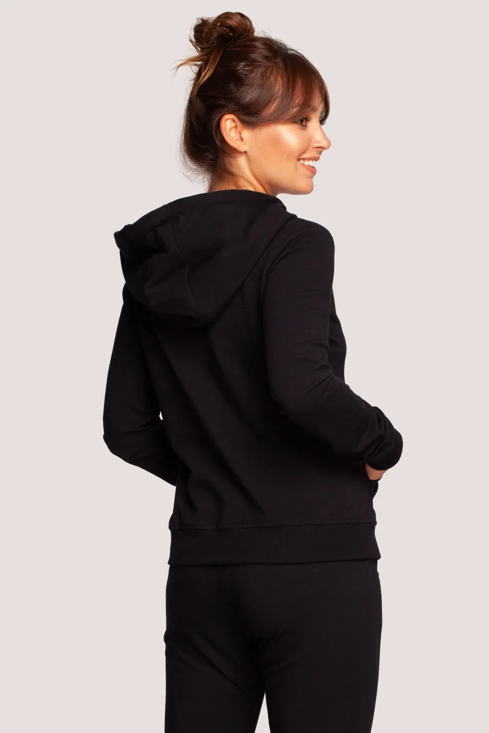 New Zasuwana bluza z kapturem - czarna Odzież Casualowa|Bluzy