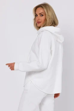Hot Zauwana buza z kapture - ecru Odzież Casualowa|Dobry Skład