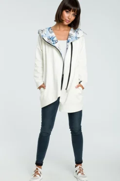 Clearance Zasuwana bluza z kapturem - ecru Odzież Casualowa|Dobry Skład