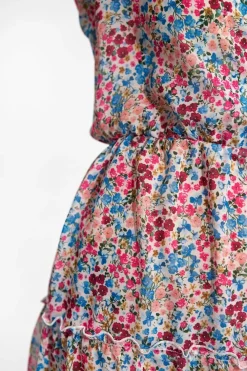 Discount Zwiewna ukienka zyfonowa z fabaną - wzór 135 Sukienki Na Wiosnę|Sukienki